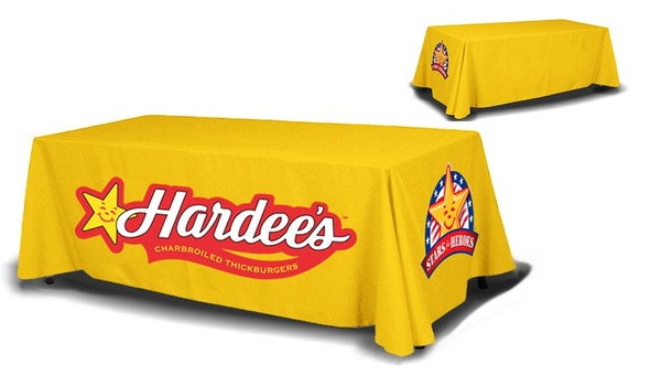 8ft Table Cover 4 sided (full back)