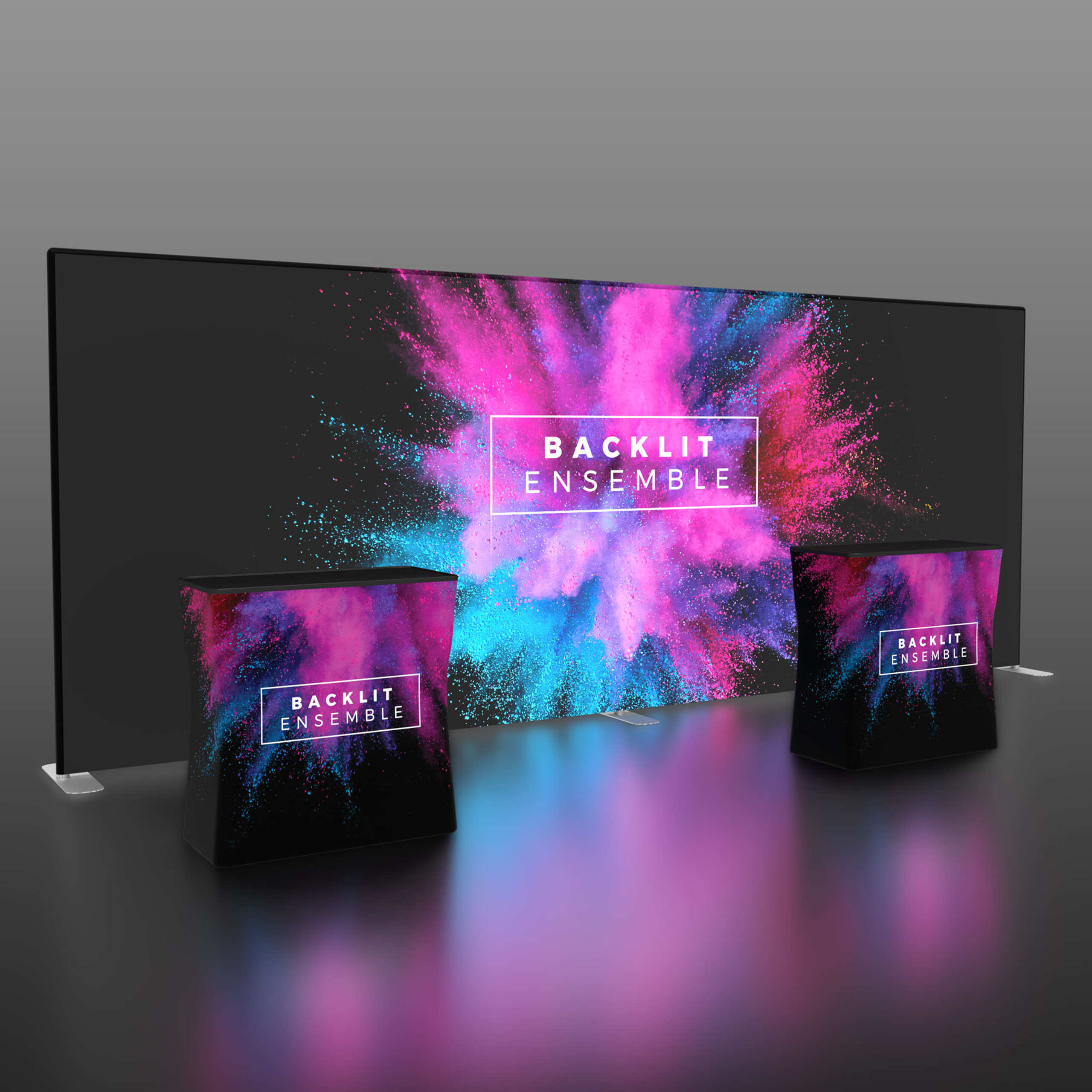 SEG tension fabric display banner printed in Houston